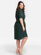 Плаття міді жіноче Karko SA712 50-52 Темно-зелене (5903676024996) - зображення 3