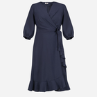Плаття на запах міді жіноче Karko SA853 46-48 Темно-синє (5903676036340) - зображення 5