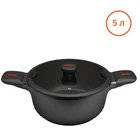 Кастрюля с антипригарным покрытием Magio 24 см, 5 л черная