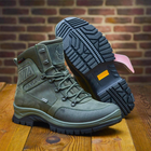 Берцы демисезонные тактические ботинки PAV 505 Harlan хаки олива кожаные с мембраной Winterfrost 43 - изображение 8