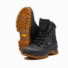 Берці демісезонні тактичні черевики PAV 505 Harlan чорні шкіряні з мембраною Winterfrost 40 - зображення 5