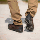 Тактические кроссовки летние Stimul Штурм коричневые кожаные сетка 40 - изображение 8