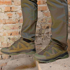 Тактичні кросівки літні Stimul Штурм олива хакі шкіряні сітка 42 - зображення 11