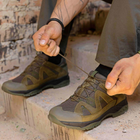 Тактичні кросівки літні Stimul Штурм олива хакі шкіряні сітка 45 - зображення 8