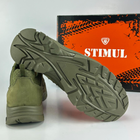 Тактичні кросівки літні Stimul Хамелеон олива хакі шкіряні сітка 45 - зображення 9