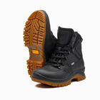 Берці демісезонні тактичні черевики PAV 505 Harlan чорні шкіряні з мембраною Winterfrost 42 - зображення 5