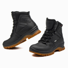 Берці демісезонні тактичні черевики PAV 505 Harlan чорні шкіряні з мембраною Winterfrost 41 - зображення 6