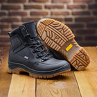 Берці демісезонні тактичні черевики PAV 505 Harlan чорні шкіряні з мембраною Winterfrost 41 - зображення 9