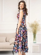 Плаття на запах довге літнє жіноче Karko SC291 42/44 Різнокольорове (5903676227625) - зображення 3