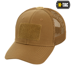 Сеткой с рип-стоп липучкой и бейсболка M-Tac L/XL Flex Coyote Brown - изображение 4