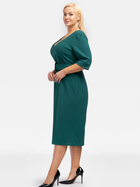 Sukienka ołówkowa damska elegancka Karko SA970 54-56 Ciemnozielona (5903676051541) - obraz 3