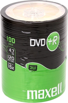 Dyski Maxell DVD+R 4.7 MB 16X SP 100 szt (MXD16+) - obraz 1