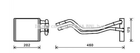 Радіатор пічки AVA COOLING FDA6455 Ford Fiesta 1573046, 8V5118B539AC, 8V5118B539AB