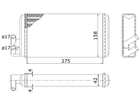 Радіатор печі STARLINE AI6052 Audi A6, 100 443819031C, 443819031B, 443819030