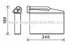 Радіатор пічки AVA COOLING BWA6541 BMW 5 Series, X5 64118385562