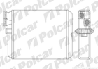 Радиатор печки Polcar 9080N81 Volvo S80, S60, XC70, XC90, V70 9171503