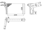 Радіатор грубки STARLINE AI6097 Audi A4, 80; Volkswagen Passat; Skoda Superb 893819030B, 893819030A, 8D1819031C