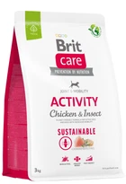 Корм для собак з підвищеною активністю Brit Care Dog Sustainable Activity з куркою та комахами