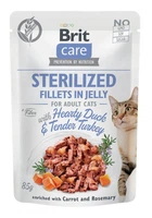 Вологий корм Brit Care Adult Sterilised Hearty Duck&Tender Turkey 85 г