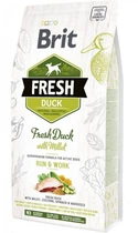 Сухий корм Brit Fresh Active Run&Work для активних дорослих собак з качкою і пшоном