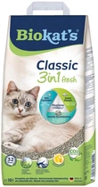 Наповнювач туалета для котів Biokat’s Classic Fresh 3in1 (бентонітовий) 10 кг