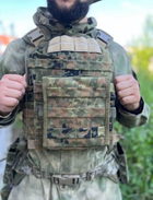 Мілітарна сумка/підсумок під аптечку (самоскид) CORDURA 1000D АПТЕЧКА НАТО 19х19х3 см Піксель - зображення 7