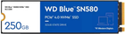 SSD диск Western Digital Blue SN580 250GB M.2 2280 NVMe PCIe 4.0 x4 3D NAND TLC (WDS250G3B0E) - зображення 1