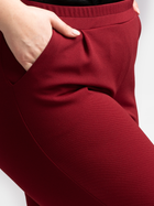 Spodnie slim fit damskie Karko Z735 42/44 Bordowe (5903676066576) - obraz 8