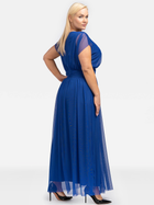 Sukienka trapezowa damska wieczorowa Karko SB122 40 Niebieska (5903676061373) - obraz 3