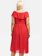 Сукня вечірня міді літня жіноча Karko SB245 48 Рожева (5903676082972) - зображення 2