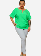 Блузка жіноча Karko BA264 46-48 Зелена (5903676150640) - зображення 3