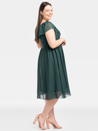 Сукня вечірня міді літня жіноча Karko SB531 40 Зелена (5903676115885) - зображення 3