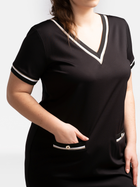 Плаття-футболка міді літнє жіноче Karko SB836 42-44 Чорне (5903676156802) - зображення 5