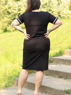 Плаття-футболка міді літнє жіноче Karko SB836 42-44 Чорне (5903676156802) - зображення 8