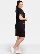 Плаття-футболка міді літнє жіноче Karko SB836 46-48 Чорне (5903676156819) - зображення 3