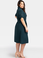 Сукня-сорочка міді літня жіноча Karko SB639 38/40 Зелена (5903676126058) - зображення 3