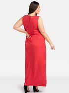 Плаття на запах довге літнє жіноче Karko SB920 38 Червоне (5903676180524) - зображення 3