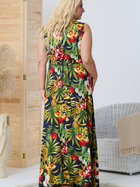 Плаття на запах довге літнє жіноче Karko SC061 38-40 Різнокольорове (5903676179115) - зображення 2