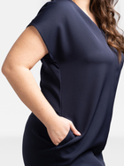 Плаття-футболка міді літнє жіноче Karko SC085 42-44 Темно-синє (5903676190127) - зображення 5