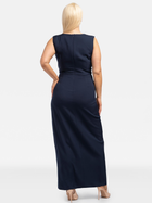 Плаття на запах довге літнє жіноче Karko SC108 54 Темно-синє (5903676192602) - зображення 2