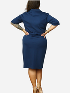 Плаття-сорочка міді літнє жіноче Karko SC109 54-56 Темно-синє (5903676192510) - зображення 5