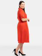 Sukienka koszulowa damska midi Karko SC113 42-44 Czerwona (5903676192961) - obraz 3