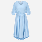 Sukienka trapezowa damska midi Karko SB166 50-52 Niebieska (5903676069744) - obraz 4