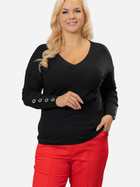 Пуловер жіночий Karko BA366 42-44 Чорний (5903676206613) - зображення 1