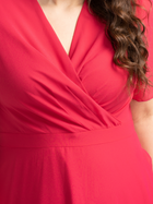 Плаття на запах довге літнє жіноче Karko SA633 46 Рожеве (5903676046561) - зображення 5
