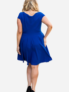 Sukienka kopertowa damska Plus Size Karko SB146 54-56 Niebieska (5903676065470) - obraz 4