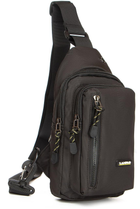 Тканевая мужская сумка Lanpad черная барсетка через плечо для парня (277900) - изображение 1