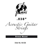Струна для акустической гитары Framus 48038 Bronze 038