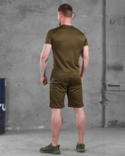 Чоловічий літній комплект шорти+футболка 2XL олива (87403) - зображення 5