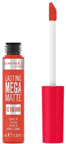 Szminka Rimmel Lasting Mega Matte Liquid Lip Colour 920 Scarlet Flames 7.4 ml (3616304350504) - obraz 2